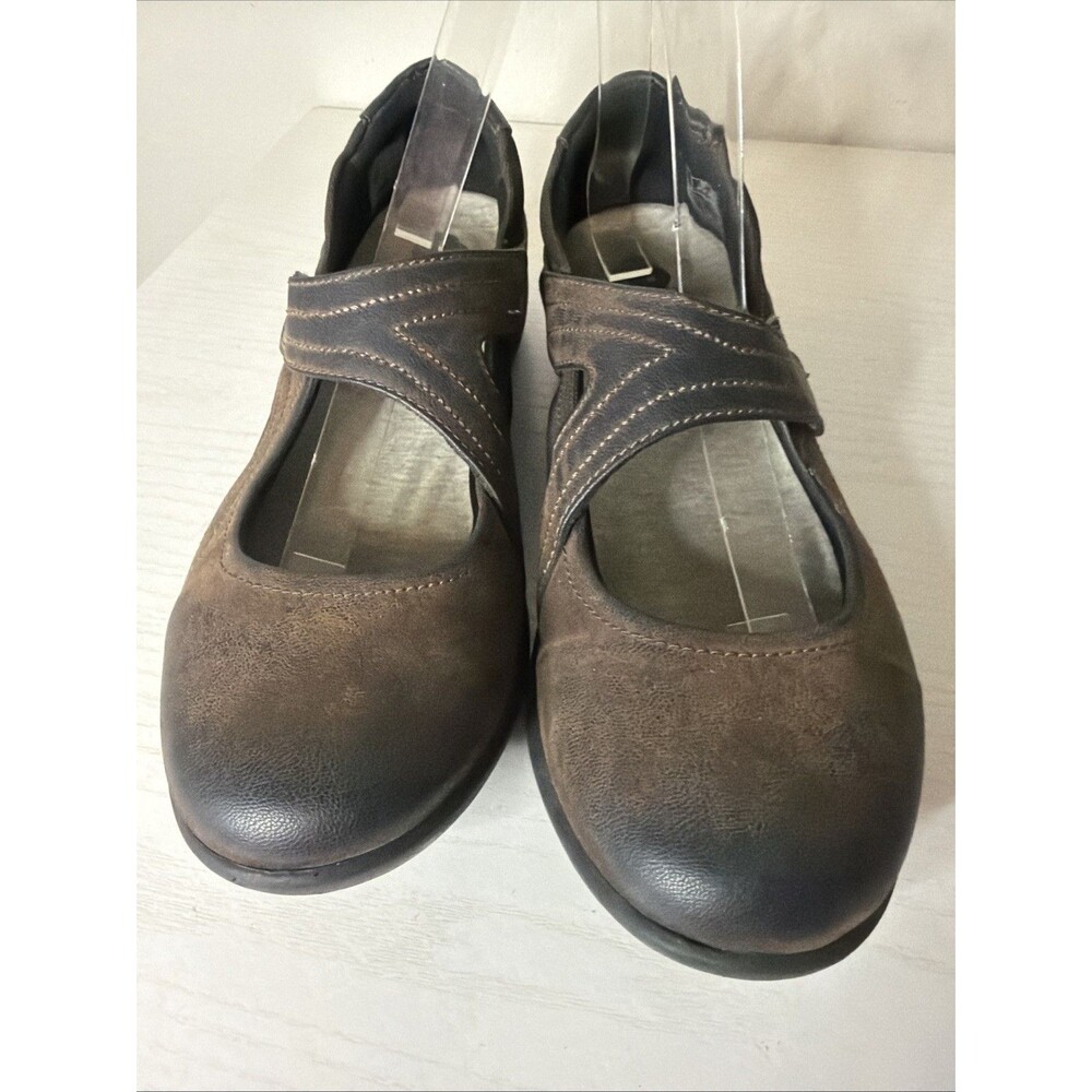 Clarks Cloudsteppers Casual Slip On Mary Jane Womens Size 10 M Brown Walking - Picture 4 of 9